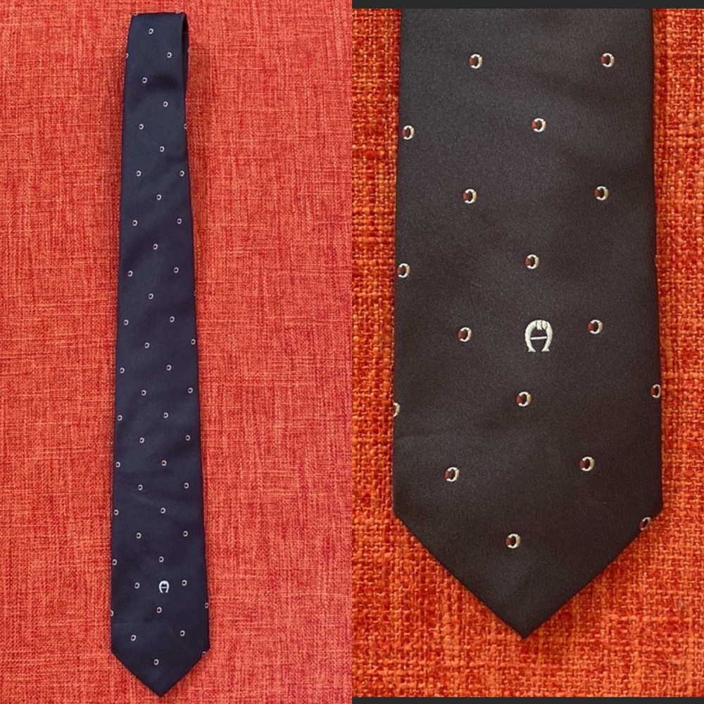FINAL PRICE $10 VTG 70’s Etienne Aigner Brown Silk Tie